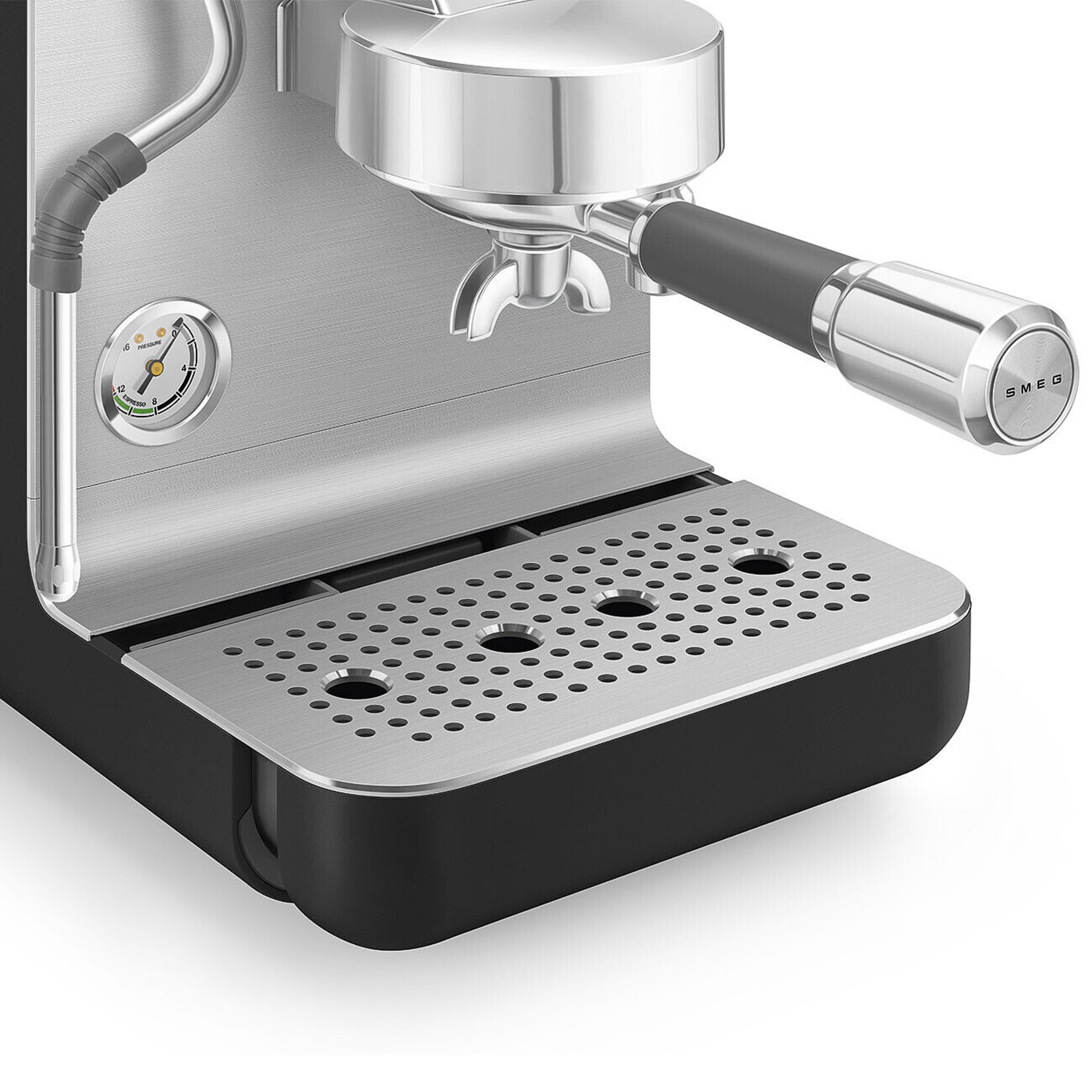 SMEG SMEG Espressomachine Mat Zwart, EMC02BLMEU