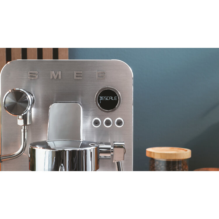 SMEG SMEG Espressomachine Mat Wit, EMC02WHMEU