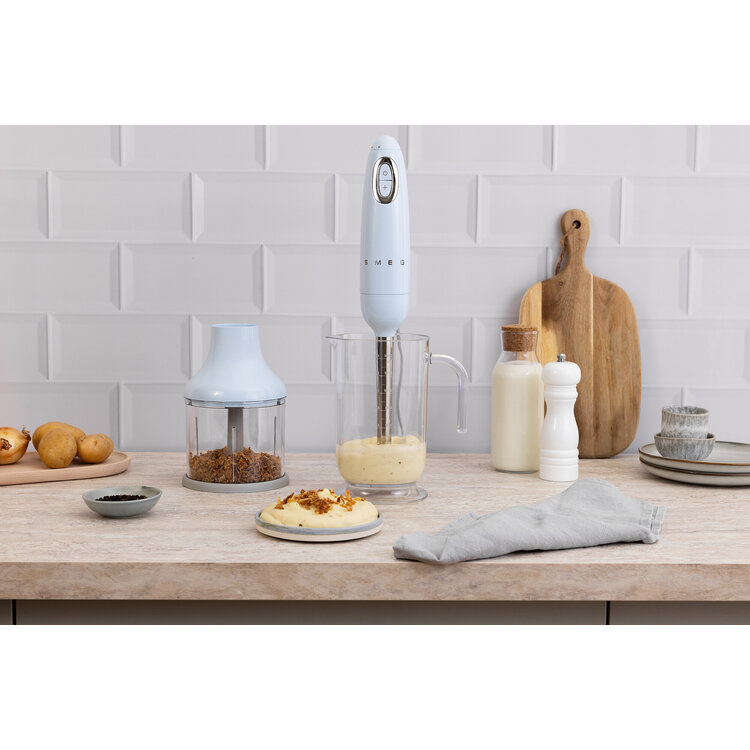 SMEG SMEG Staafmixer met accessoires pastelblauw, HBF03PBEU