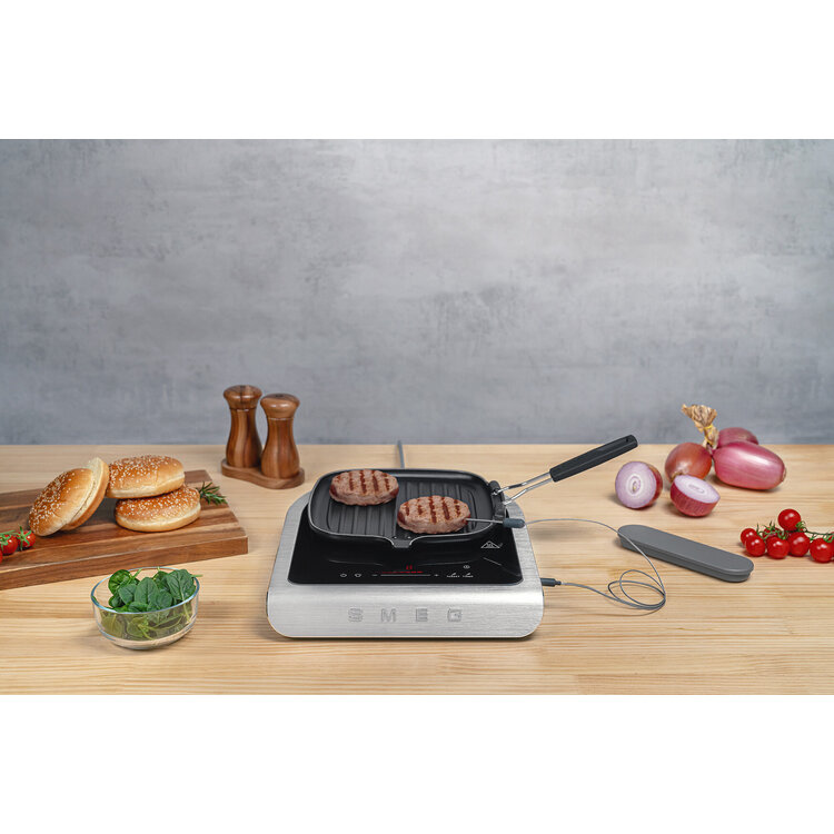 SMEG SMEG Vrijstaande inductiekookplaat mat wit, PIC01WHMEU