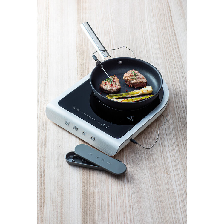 SMEG SMEG Vrijstaande inductiekookplaat mat wit, PIC01WHMEU