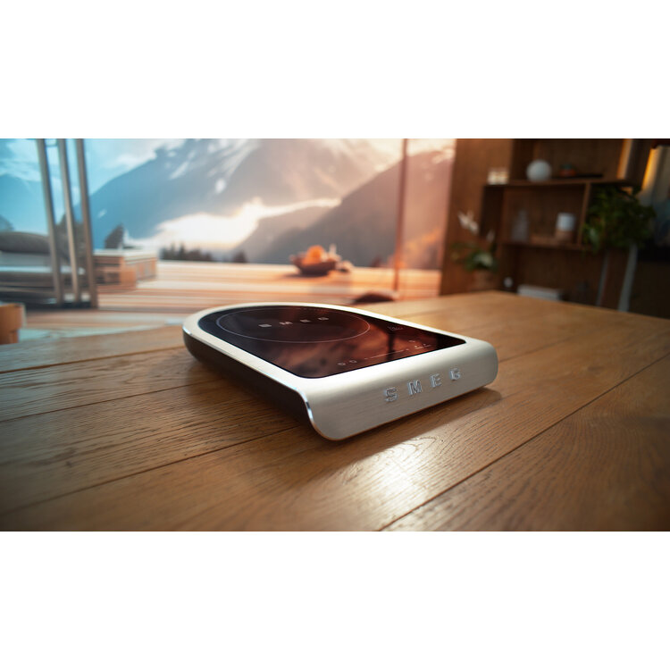 SMEG SMEG Vrijstaande inductiekookplaat mat zwart, PIC01BLMEU