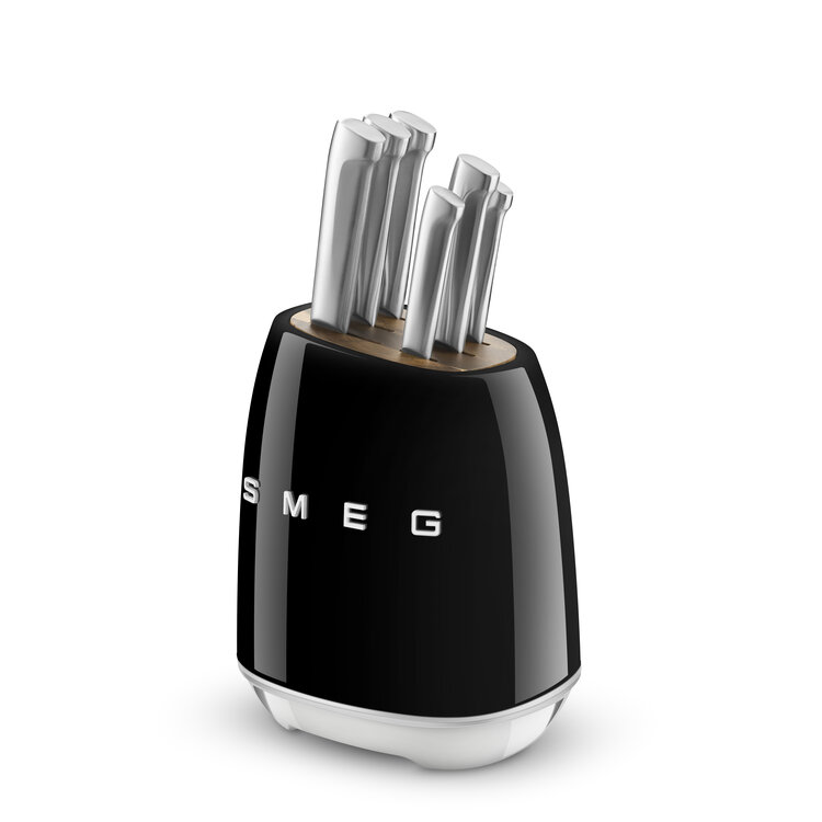 SMEG SMEG messenblok 6-delig, zwart, KBSF02BL