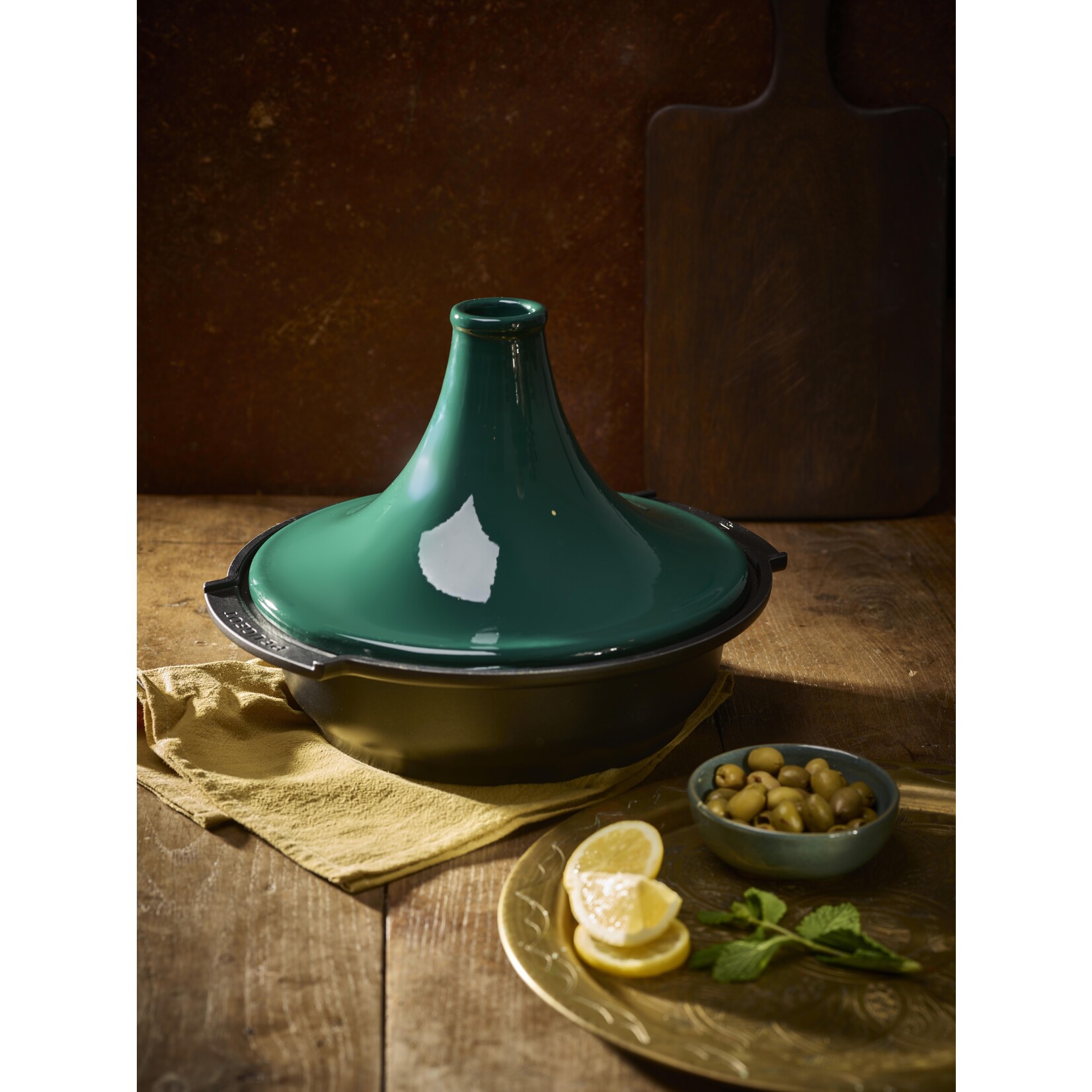 Peugeot Peugeot Atlas tajineschaal bosgroen, 23 cm