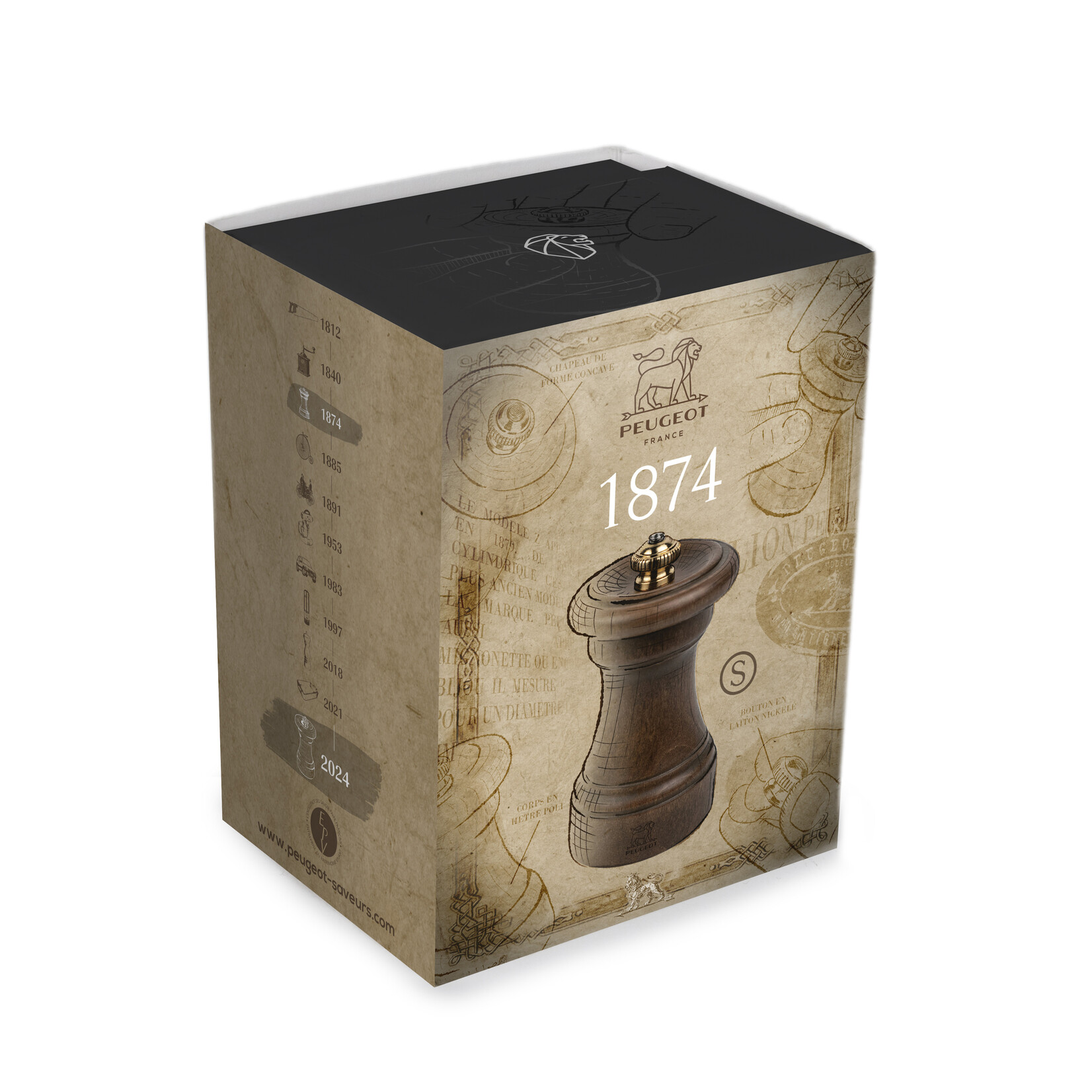 Peugeot Peugeot Bistro zoutmolen jubileumeditie 10 cm, beukenhout