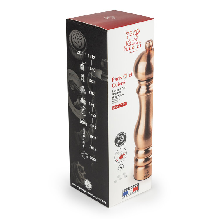Peugeot Peugeot Paris zoutmolen 22 cm, koper, u'Select, zirlion maalwerk