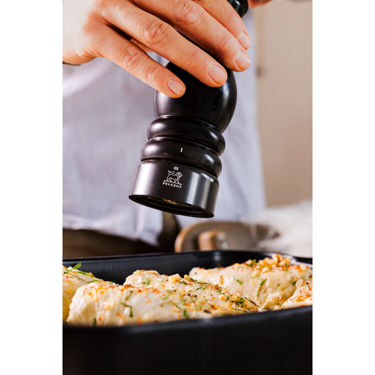 Peugeot Peugeot Paris zoutmolen 18 cm, satijnzwart, u'Select, zirlion maalwerk