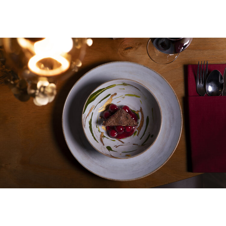 Hazel & Bos Hazel & Bos Juntos Madera soepkom, 17,5cm, set van 6