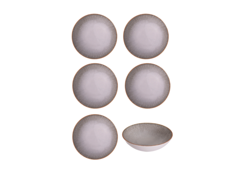 Hazel & Bos Juntos Grietas soepkom, 17,5cm, set van 6