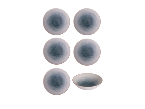 Hazel & Bos Juntos Reactivo soepkom, 17,5cm, set van 6