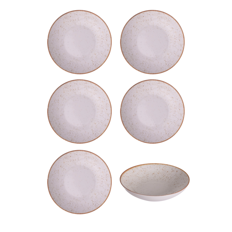 Hazel & Bos Hazel & Bos Juntos Picadas diep bord, 22cm, set van 6