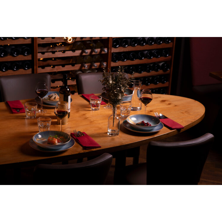 Hazel & Bos Hazel & Bos Juntos Esmeralda diep bord, 22cm, set van 6