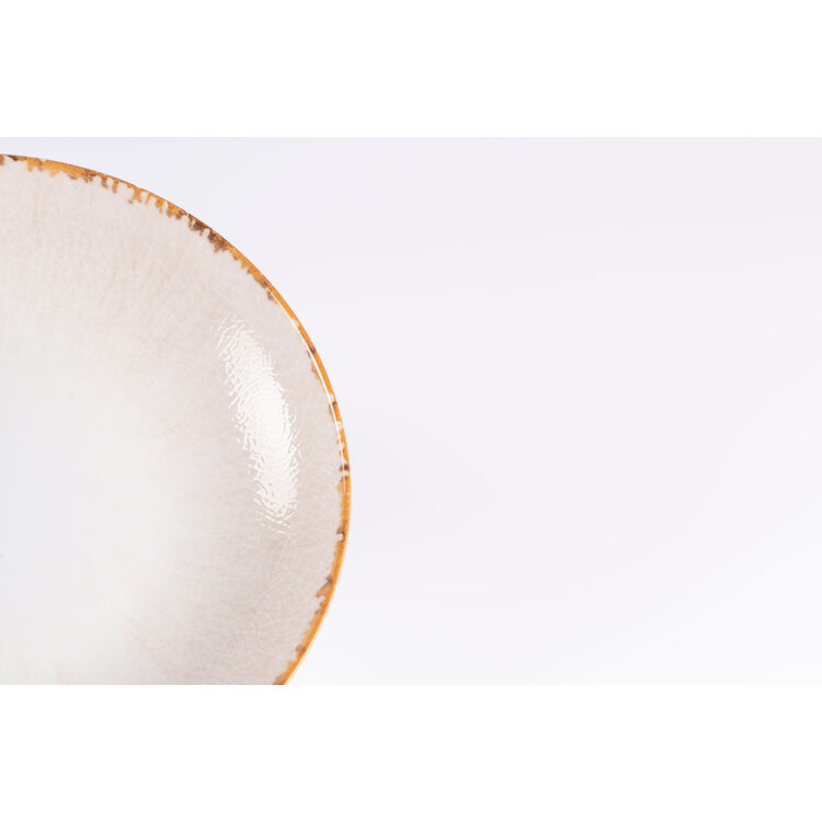 Hazel & Bos Hazel & Bos Juntos Artesanal diep bord, 22cm, set van 6