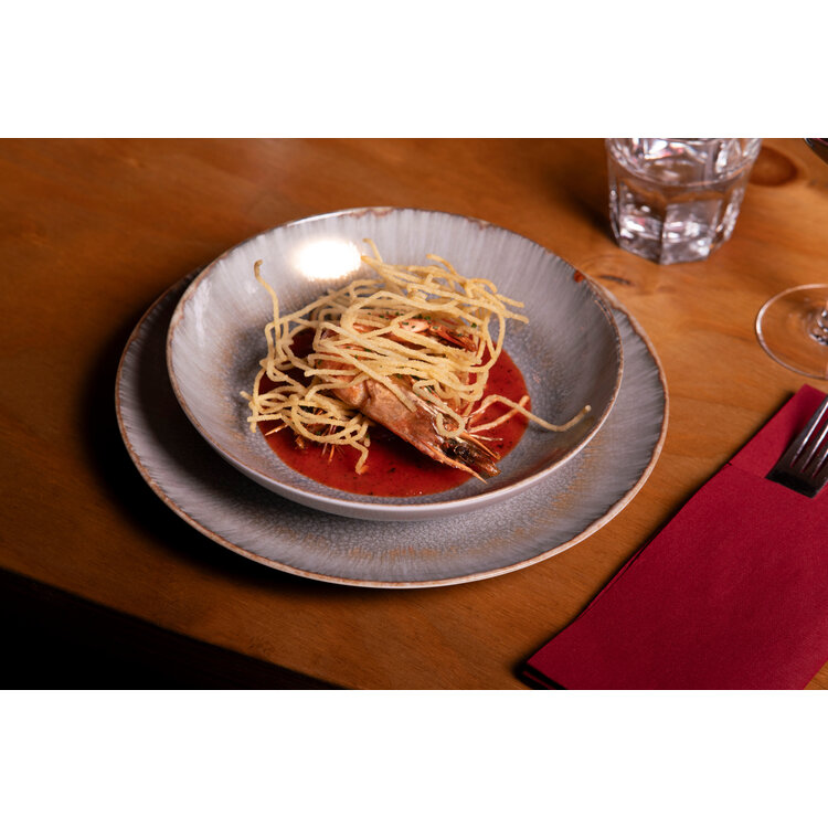 Hazel & Bos Hazel & Bos Juntos Grietas diep bord, 22cm, set van 6