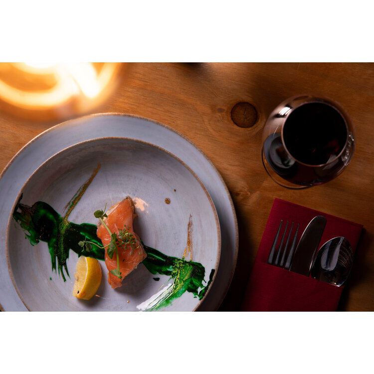 Hazel & Bos Hazel & Bos Juntos Madera diep bord, 22cm, set van 6