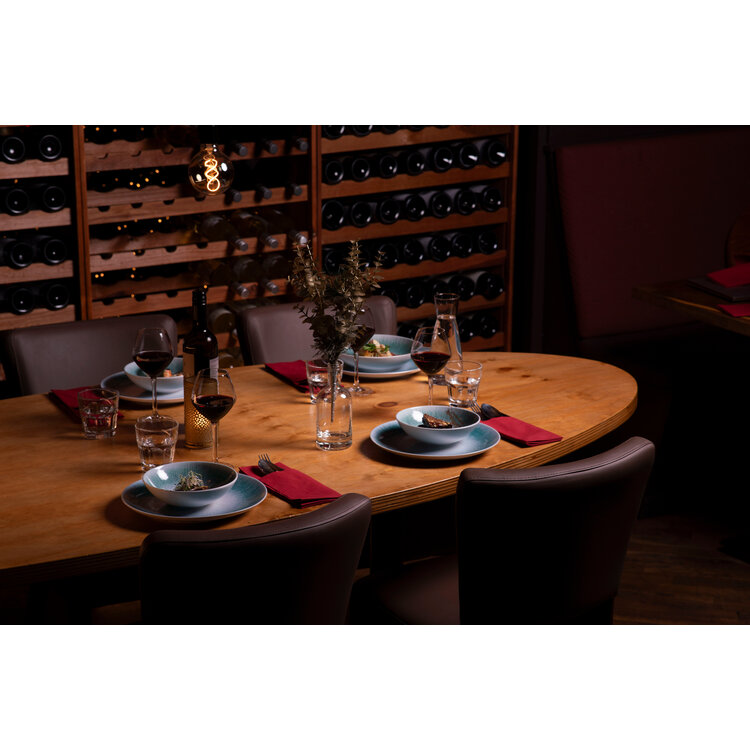 Hazel & Bos Hazel & Bos Juntos Azul soepkom, 17,5cm, set van 6