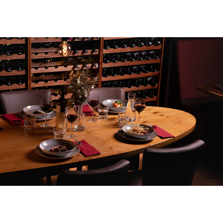 Hazel & Bos Hazel & Bos Juntos Blanco Artico diep bord, 22cm, set van 6