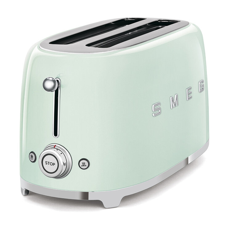 SMEG SMEG Broodrooster TSF02PGEU, 2x4 pastelgroen