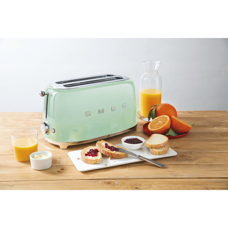 SMEG SMEG Broodrooster TSF02PGEU, 2x4 pastelgroen