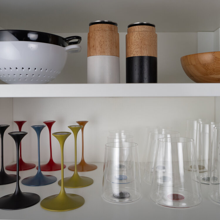 Trebonn Trebonn SplitGlass Tumbler / Wittewijnglas 280ml, set van 2, groen