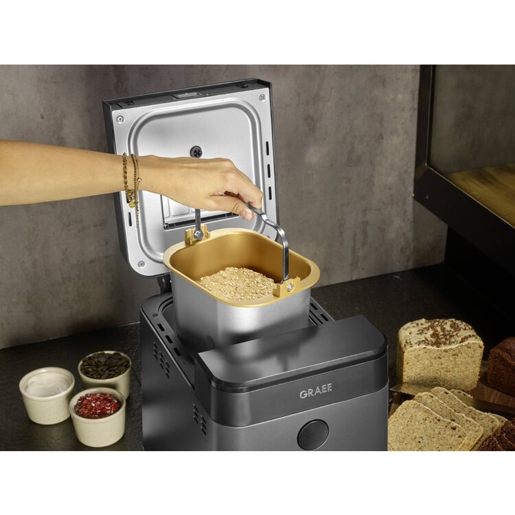Graef Graef Broodbakmachine met 36 programmas, warmhoudfunctie, 500 - 750 gram