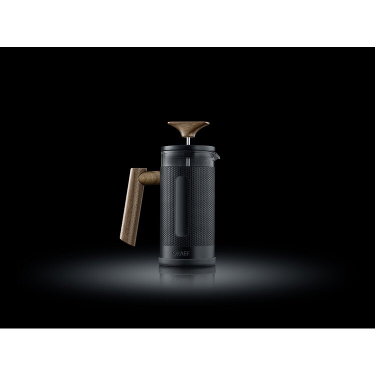 Graef Graef Cafetière 350ml, metalen body, houten greep en knop