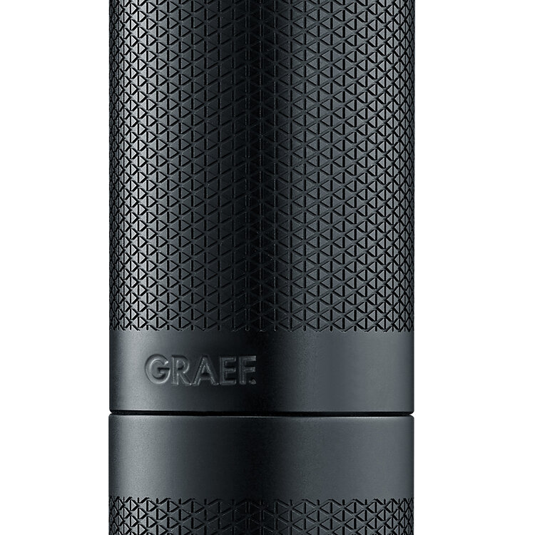 Graef Graef Koffiemolen zwart, handmatig, houten knop