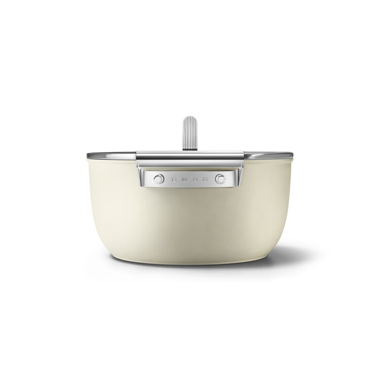 SMEG SMEG Braadpan Crème, 24 cm, CSF2412CRM