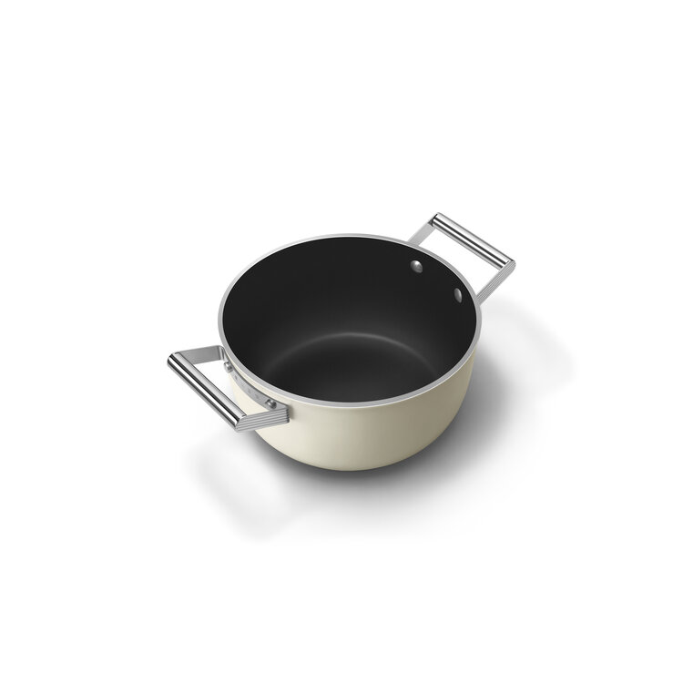 SMEG SMEG Braadpan Crème, 24 cm, CSF2412CRM