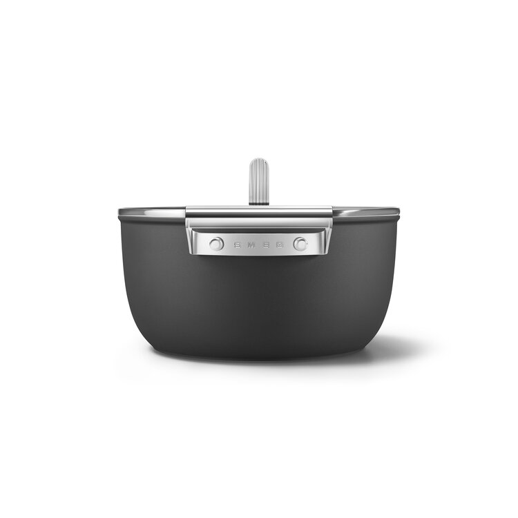 SMEG SMEG Braadpan Mat Zwart, 24 cm, CSF2412BLM