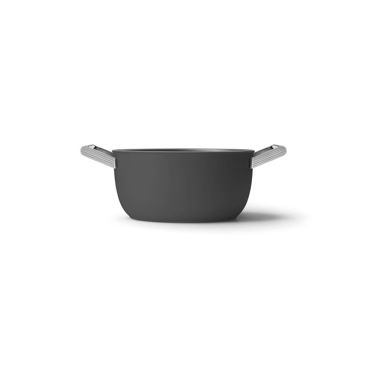 SMEG SMEG Braadpan Mat Zwart, 24 cm, CSF2412BLM