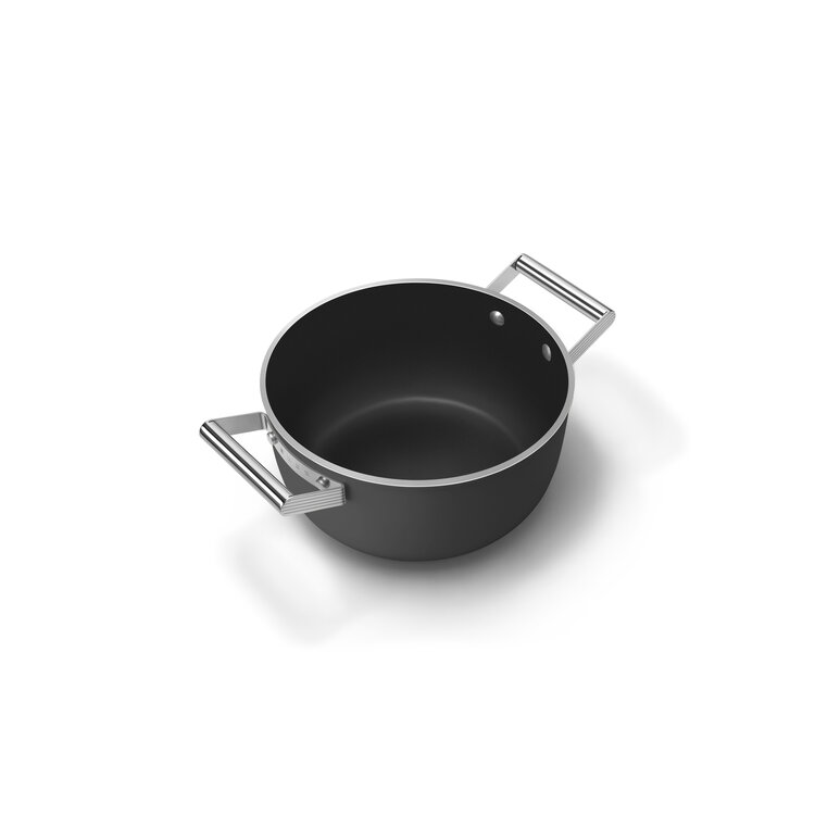 SMEG SMEG Braadpan Mat Zwart, 24 cm, CSF2412BLM