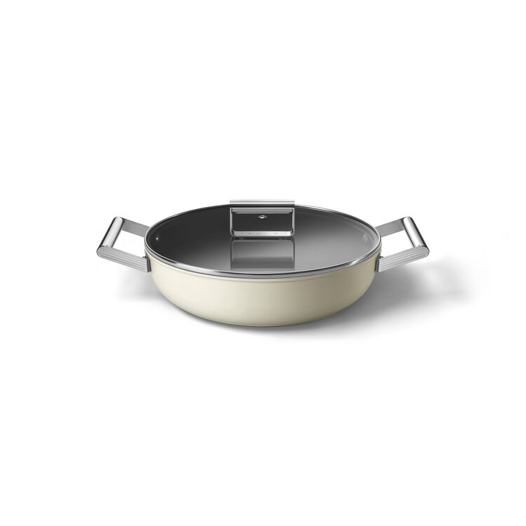 SMEG SMEG Deeppan Crème, 28 cm, DPF2812CRM