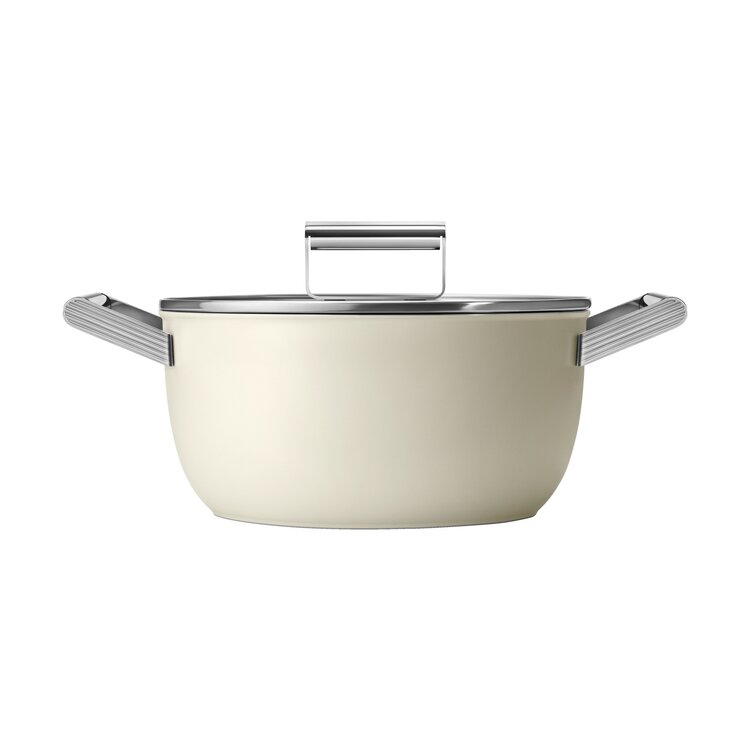 SMEG SMEG Braadpan Crème, 24 cm, CSF2412CRM