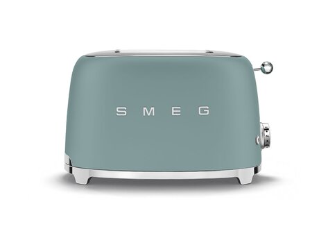 SMEG Broodrooster, 2-slots Emerald Green, TSF01EGMEU
