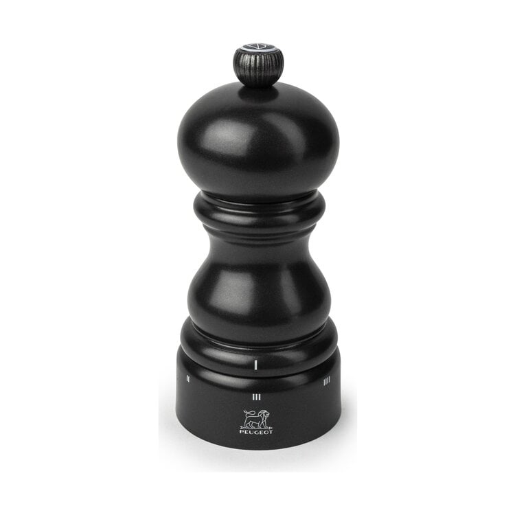 Peugeot Peugeot Paris zoutmolen 12 cm, satijnzwart, u'Select, zirlion maalwerk