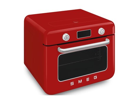 SMEG Vrijstaande combi stoomoven COF01RDEU, rood