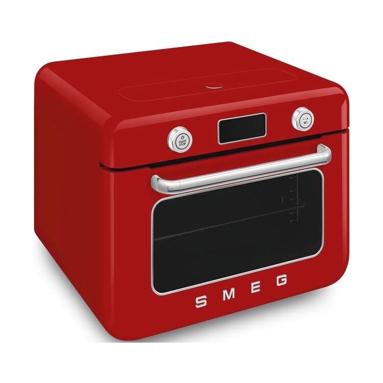 SMEG Vrijstaande combi stoomoven COF01RDEU, rood