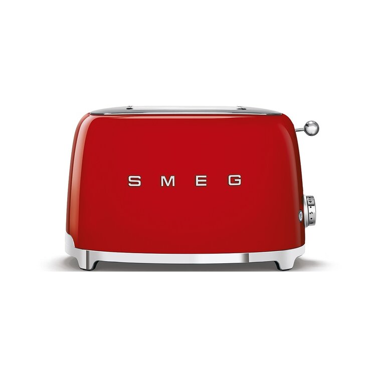 SMEG SMEG Broodrooster TSF01RDEU, 2-slots rood