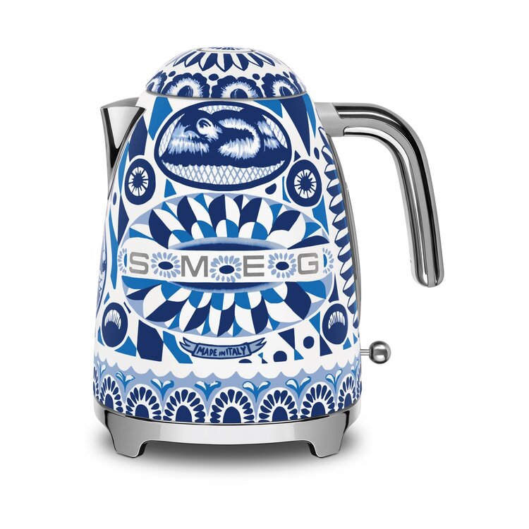 SMEG SMEG Dolce & Gabbana Waterkoker KLF03DGBEU, 1,7 liter, Blu Mediterraneo