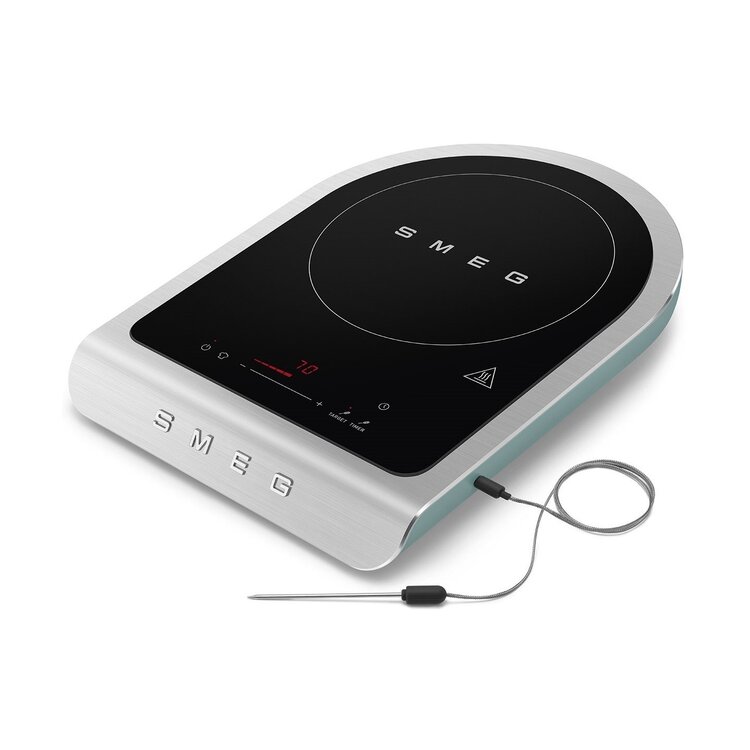 SMEG SMEG Vrijstaande inductiekookplaat emerald green, PIC01EGMEU