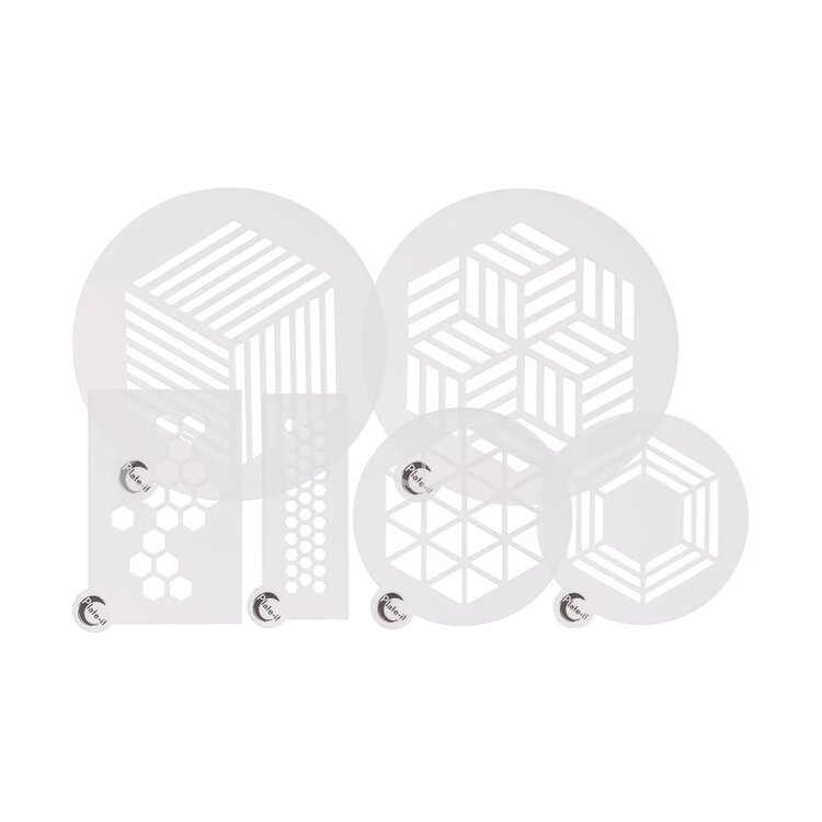 Plate-it Plate-it PP Stencils Hexagon
