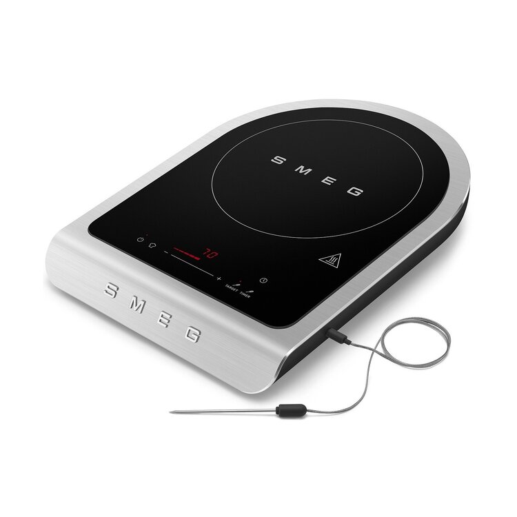 SMEG SMEG Vrijstaande inductiekookplaat mat zwart, PIC01BLMEU