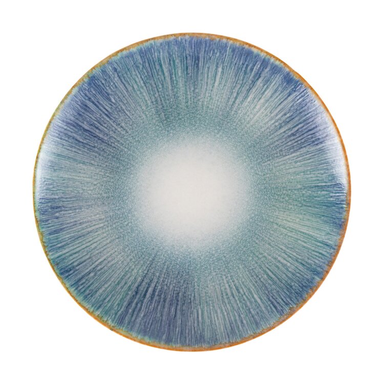 Hazel & Bos Hazel & Bos Juntos esmeralda dinerbord, 27 cm, set van 6, porselein