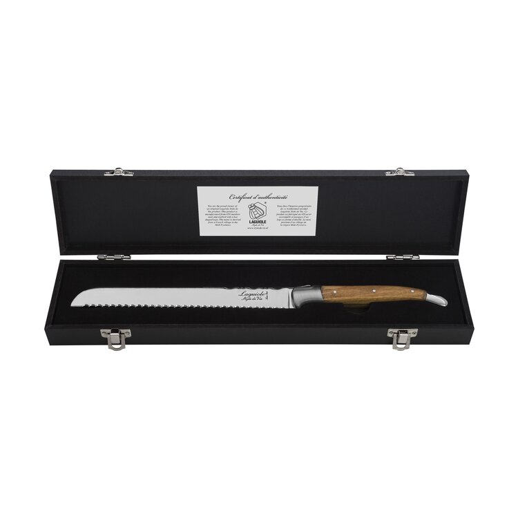 Laguiole Style de Vie Laguiole Style de Vie Luxury Line broodmes 20cm olijfhout