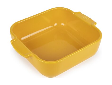 Peugeot Appolia ovenschaal 21 cm, saffraangeel, vierkant
