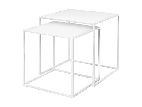 Blomus Set van 2 bijzettafels FERA, wit
