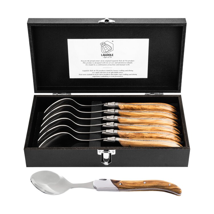 Laguiole Style de Vie Laguiole Style de Vie Luxury Line lepels olijfhout