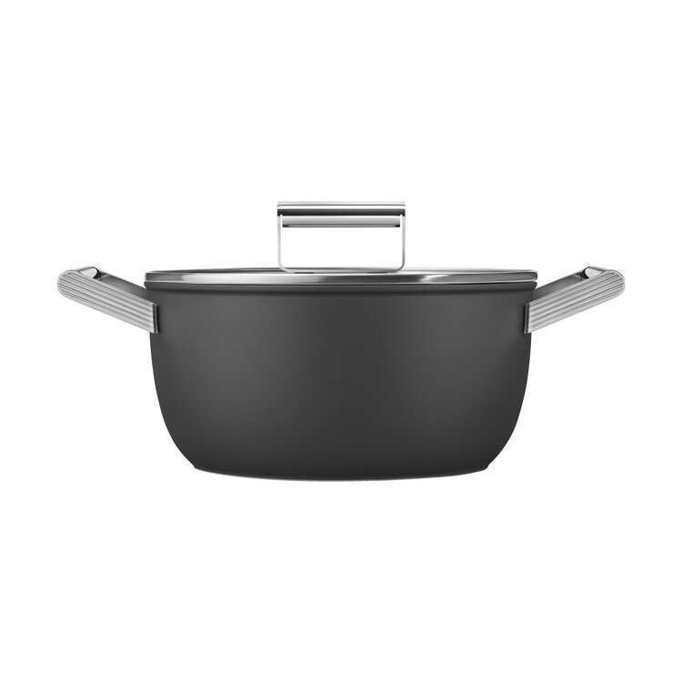 SMEG SMEG Braadpan Mat Zwart, 24 cm, CSF2412BLM