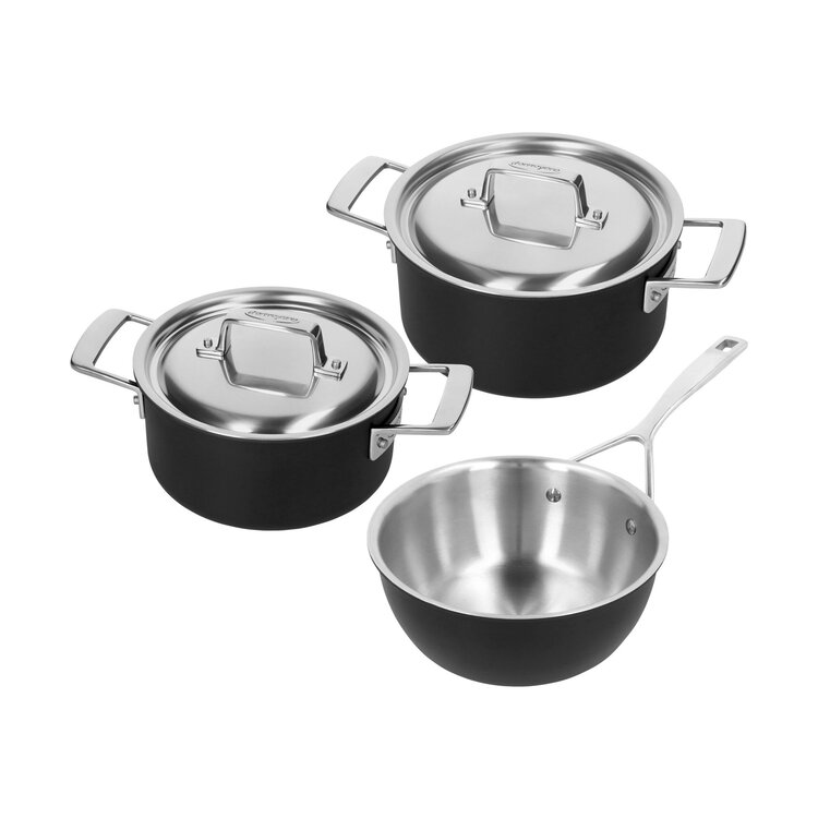 Demeyere Demeyere Black 5 pannenset, 3-delig